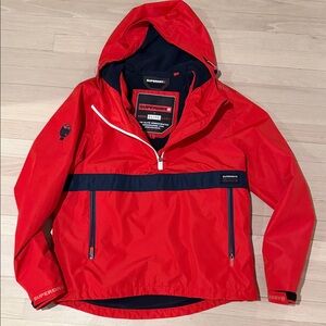 Superdry Men's Vibrant Red Raincoat